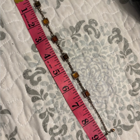 Vintage Sterling Silver 925 Baltic Amber
Women Bracelet -9" - Picture 12 of 13